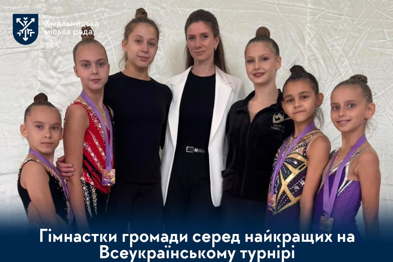 Хмельницька громада серед лідерів: гімнастки здобули нагороди серед 500 учасниць